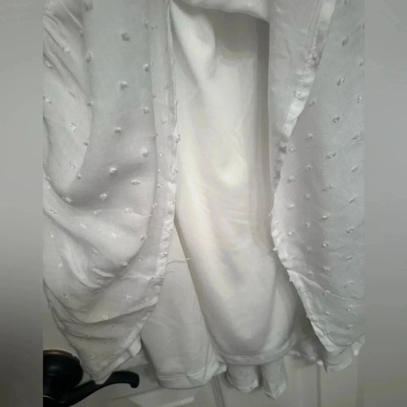 Aeropostale white textured dot dress with scoop neck NWOT - Picture 8 of 9
